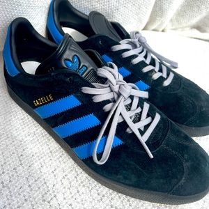 Giselle blue on blue Adidas classics